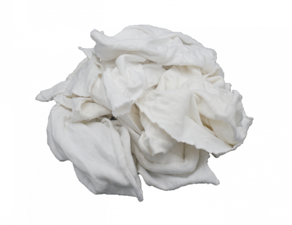 New White Washed French Terry Knit Rags