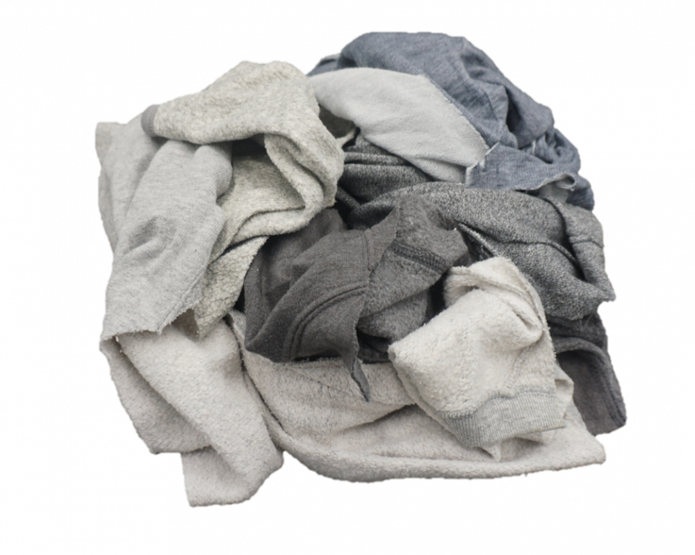 Gray Sweatshirt Recycled Rags