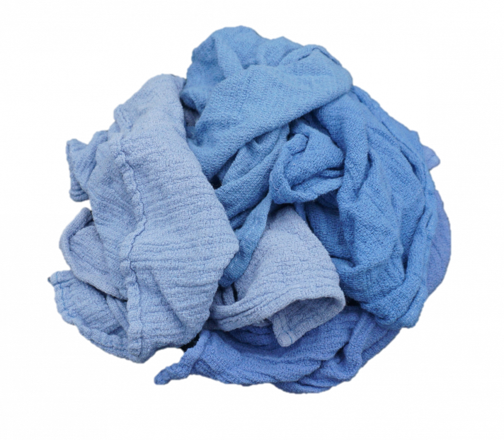 Recycled Blue Huck Towel