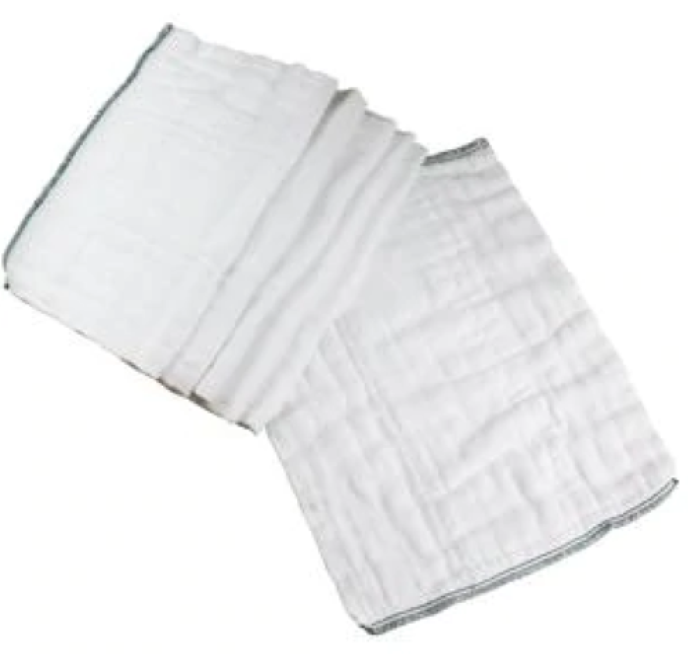 Cotton Diaper Recycled Rags - 2 Ply