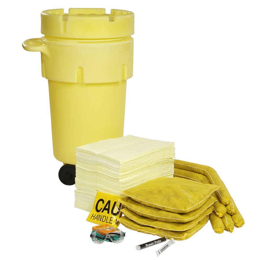 HazMat 50-Gallon Wheeled OverPack Salvage Drum Spill Kit