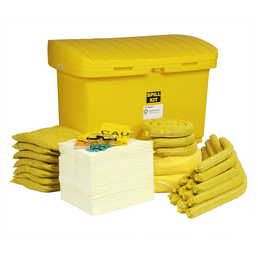 HazMat Spill Cart Kit with 5in Wheels