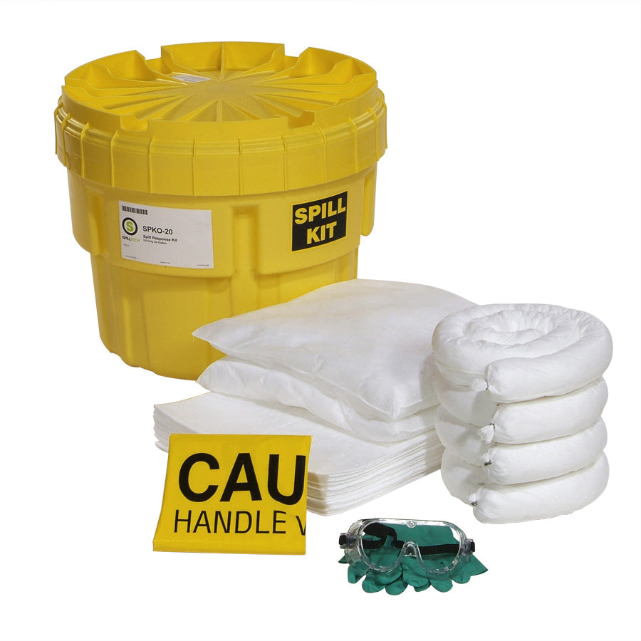 Oil-Only 20-Gallon OverPack Salvage Drum Spill Kit