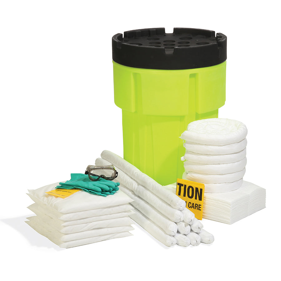 Oil-Only 65-Gallon Hi-Viz OverPack Drum Spill Kit