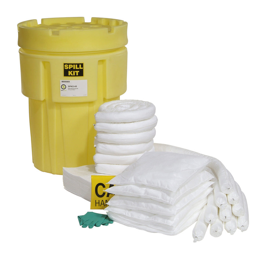 Oil-Only 65-Gallon OverPack Salvage Drum Spill Kit