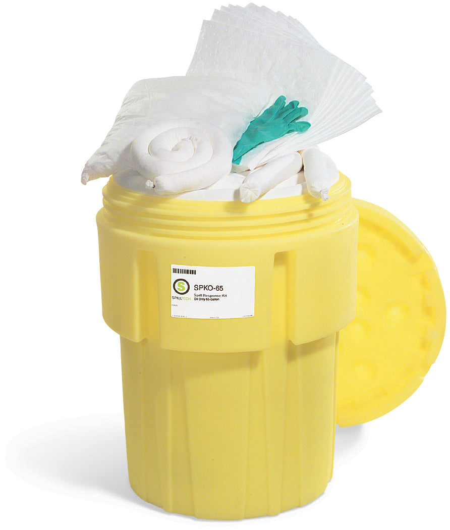 Oil-Only 65-Gallon OverPack Salvage Drum Spill Kit