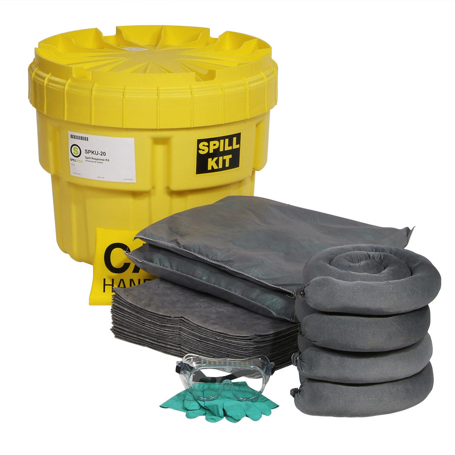 Universal 20-Gallon OverPack Salvage Drum Spill Kit