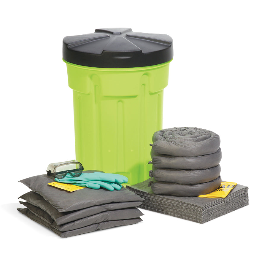 Universal 30-Gallon Hi-Viz OverPack Drum Spill Kit