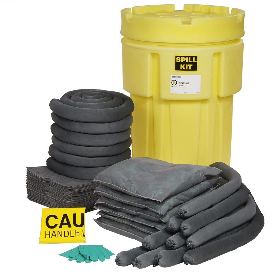 Universal 65-Gallon OverPack Salvage Drum Spill Kit