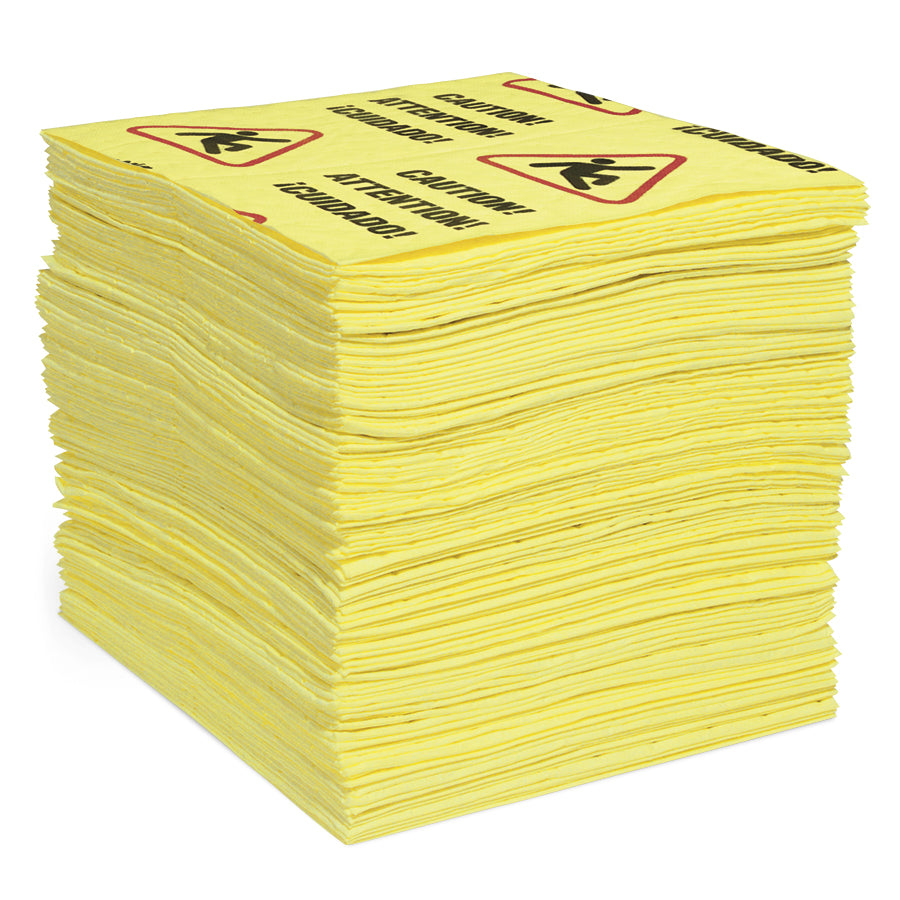 Caution Mat Pads - Heavy Weight - 100 pads/package - 19" L x 15" W